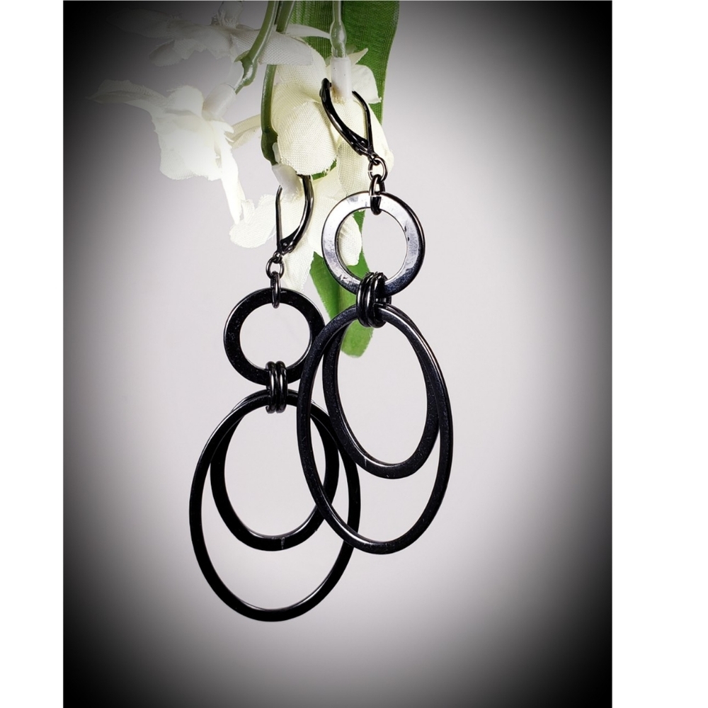 Earrings Hemetite